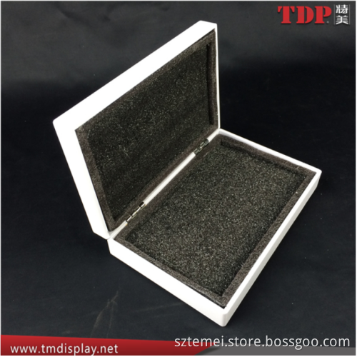 luxury customized white small clear acrylic boxes with lids clear acrylic packaging boxes acrylic box with lock with magnet lids